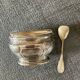 Chic vintage table set in silver-plated metal