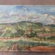 Tableau paysage de campagne ancien