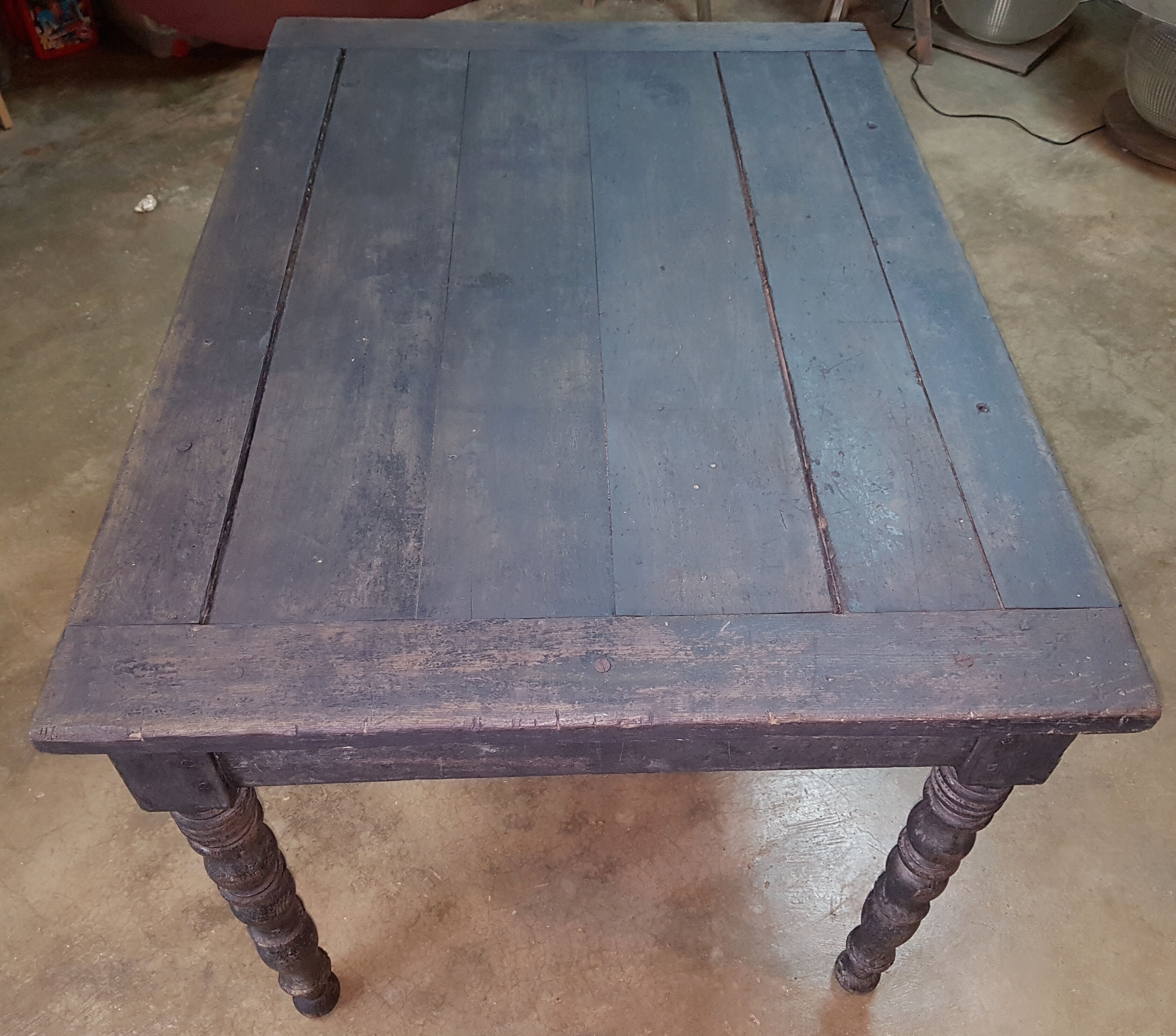 Antique table with drawer