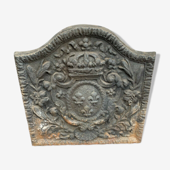 Fireplace bottom plate in cast iron XIX century