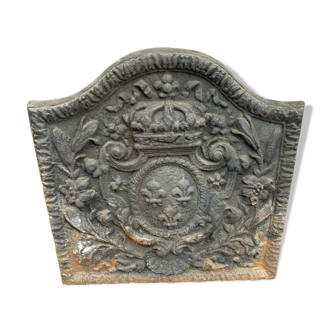 Fireplace bottom plate in cast iron XIX century