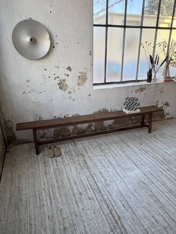 Banc de ferme chêne 250cm