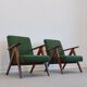 Mid-Century Model B 310 Var Easy Chair in Green Bouclé, 1960s