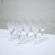 Series of 10 vintage crystal champagne flutes