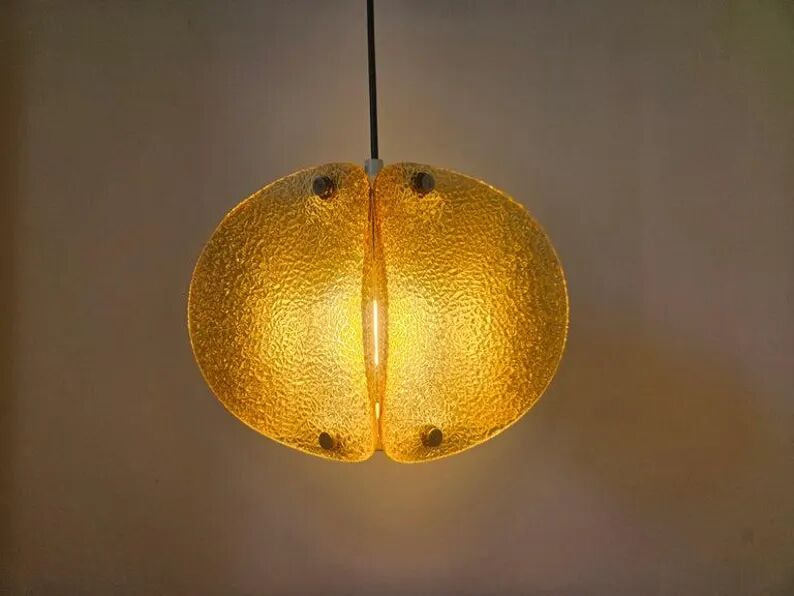 Very Rare Midcentury Glass Pendant, Germany, 1960s