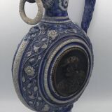 PITCHER Ewer in Stoneware from WESTERLAND, Germany, medallions and sculptures