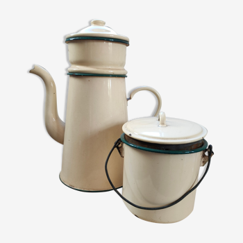 Cafetière métal avec pot à café