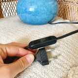 Blue wool lamp