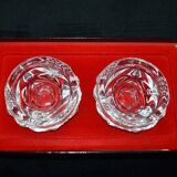 Set of 2 Arques crystal tealight holders - Royal Collection