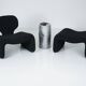 Fauteuil et repose-pieds Djinn par Olivier Mourgue pour Airborne