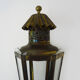 Old carriage lantern, cab, copper with 6 faces. Interior lamp. Year 60 70