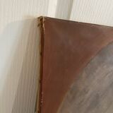 Tableau peinture huile toile portrait femme robe dentelle xixème 19ème merl