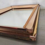 Pink art deco mirror