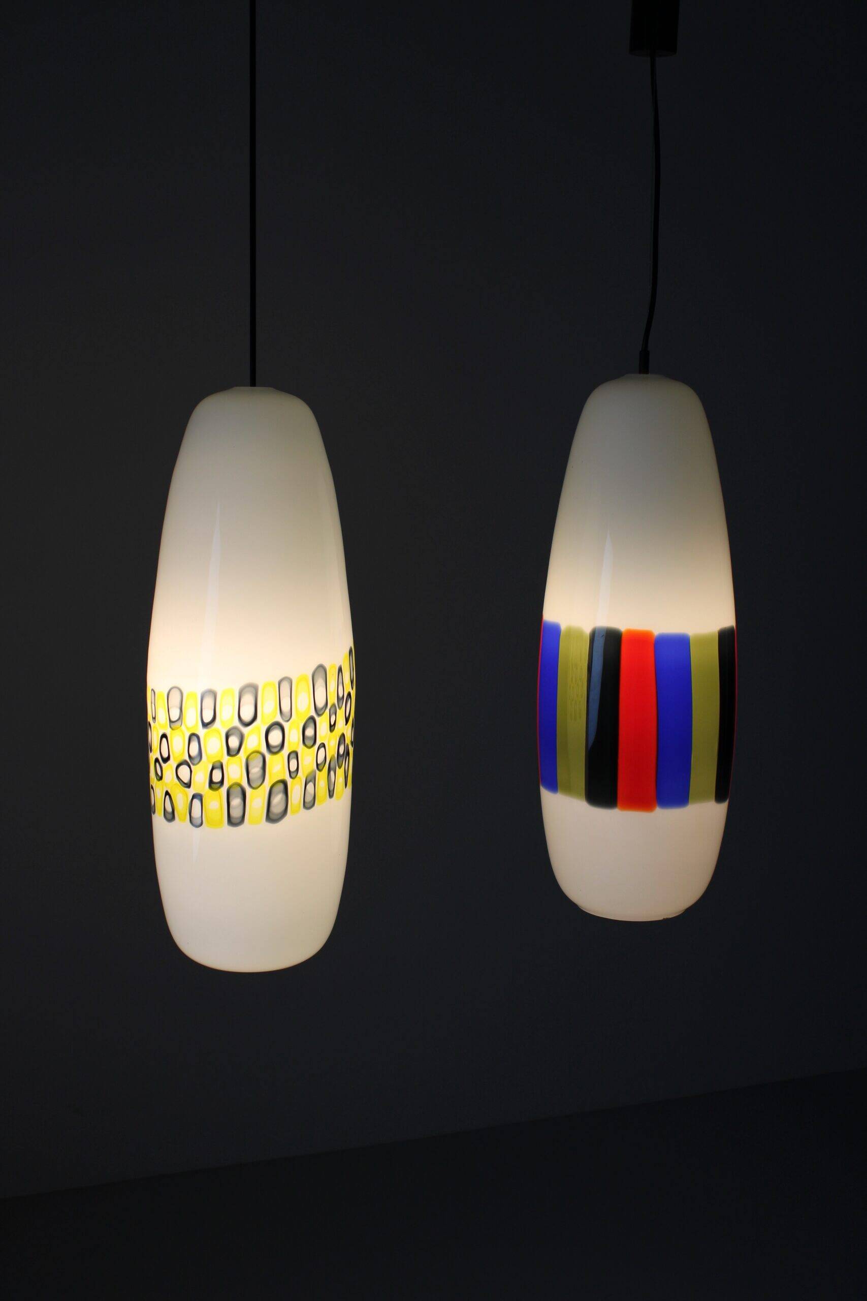 Suspensions L143 d'Alessandro Pianon pour Vistosi, années 1960