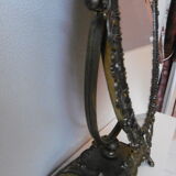 Brass table mirror