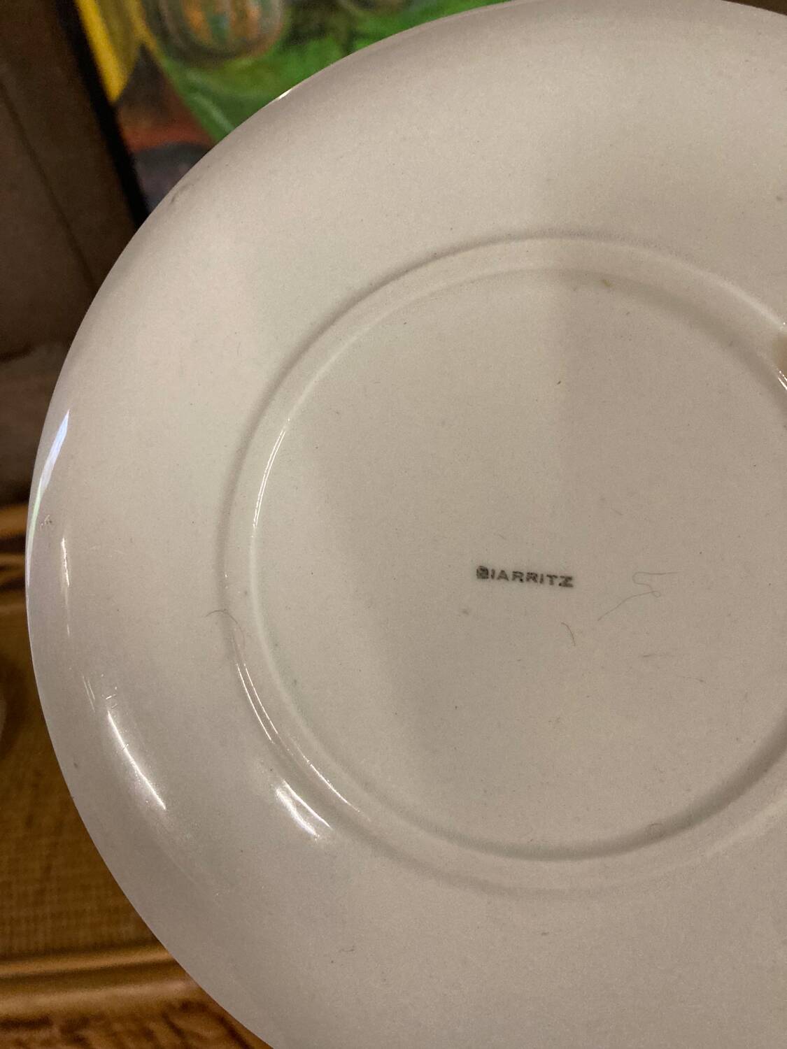 8 Biarritz yellow plates