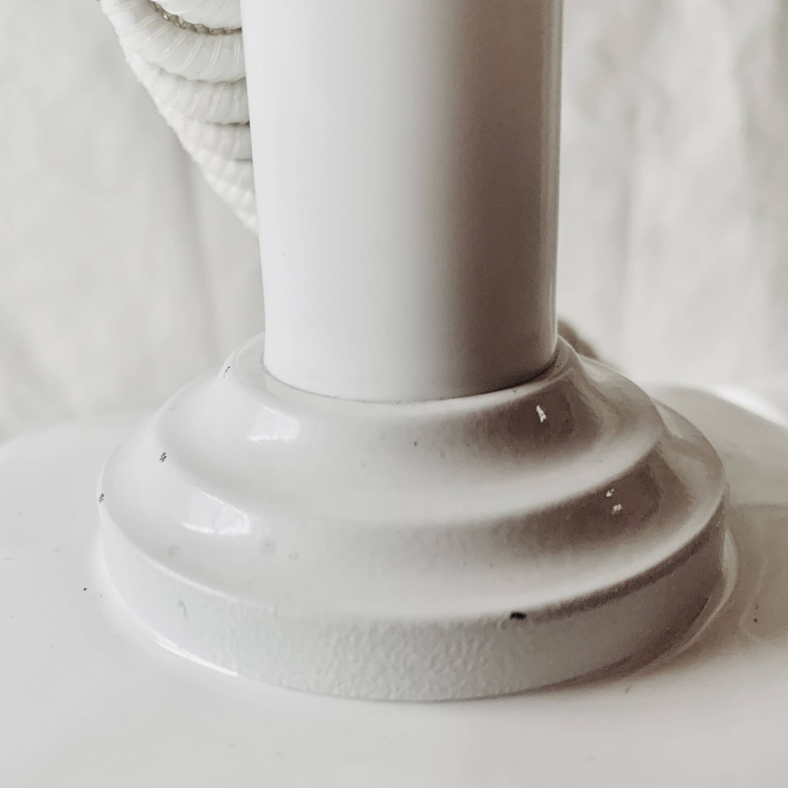 Vintage white ceramic up-and-down pendant light