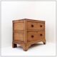 Commode rustique avec deux tiroirs et pieds sculptés - 1930