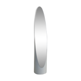 "Lipstick" psyche mirror, resin floor mirror, France, 70s