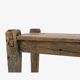 Indian bench made of recycled wood