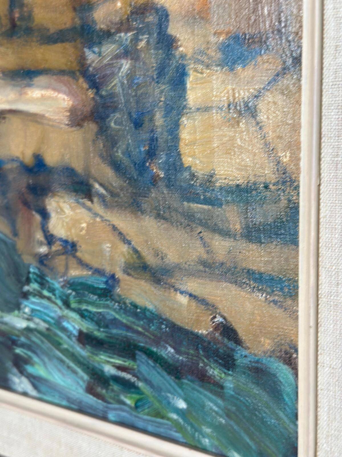 Original Mid Century Swedish Oil On Canvas – “Autumn, Offerdal Mountains, Jämtland” By Nils Öberg – Vintage & Framed – 45 × 53 Cm