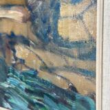 Original Mid Century Swedish Oil On Canvas – “Autumn, Offerdal Mountains, Jämtland” By Nils Öberg – Vintage & Framed – 45 × 53 Cm