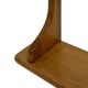 Vintage oak wall rack book shelf 1970s wood minimalist design