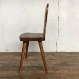 Old Alsatian children's chair in solid beech