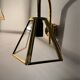 Vintage gold swan neck wall lights