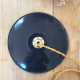 Pair of suspensions in black & white enamelled sheet metal