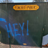 Public edicule made in sets for a former theater of Franche Comté