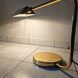 Articulated brass desk lamp, Italian design
