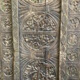 Large panel of indian carved wood nineteenth century