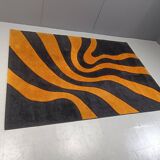 Vintage modernist rug, 1970s