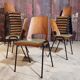 Lot of 19 chairs Baumann Manhattan skai green