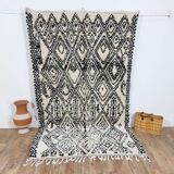 Handmade wool Berber rug 245 X 145 CM