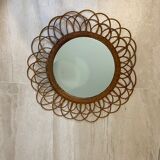 Rattan sun mirror diameter 44 cm