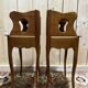 Pair of Louis XV style cherrywood bedside tables