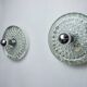 Pair of Space-age wall lights by Peill & Putzler, blown Murano glass, Germany, 1970