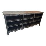 Buffet antique en bois peint en noir