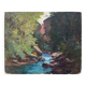 HSP painting "Landscape of a wooded torrent" by Gaetan Montagney