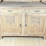 Buffet cupboard in oak brut art deco 1940-50