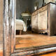 Miroir Louis-Philippe ancien argenté XIXème