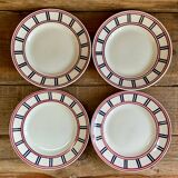 4 assiettes Moulin des Loups « Basque »
