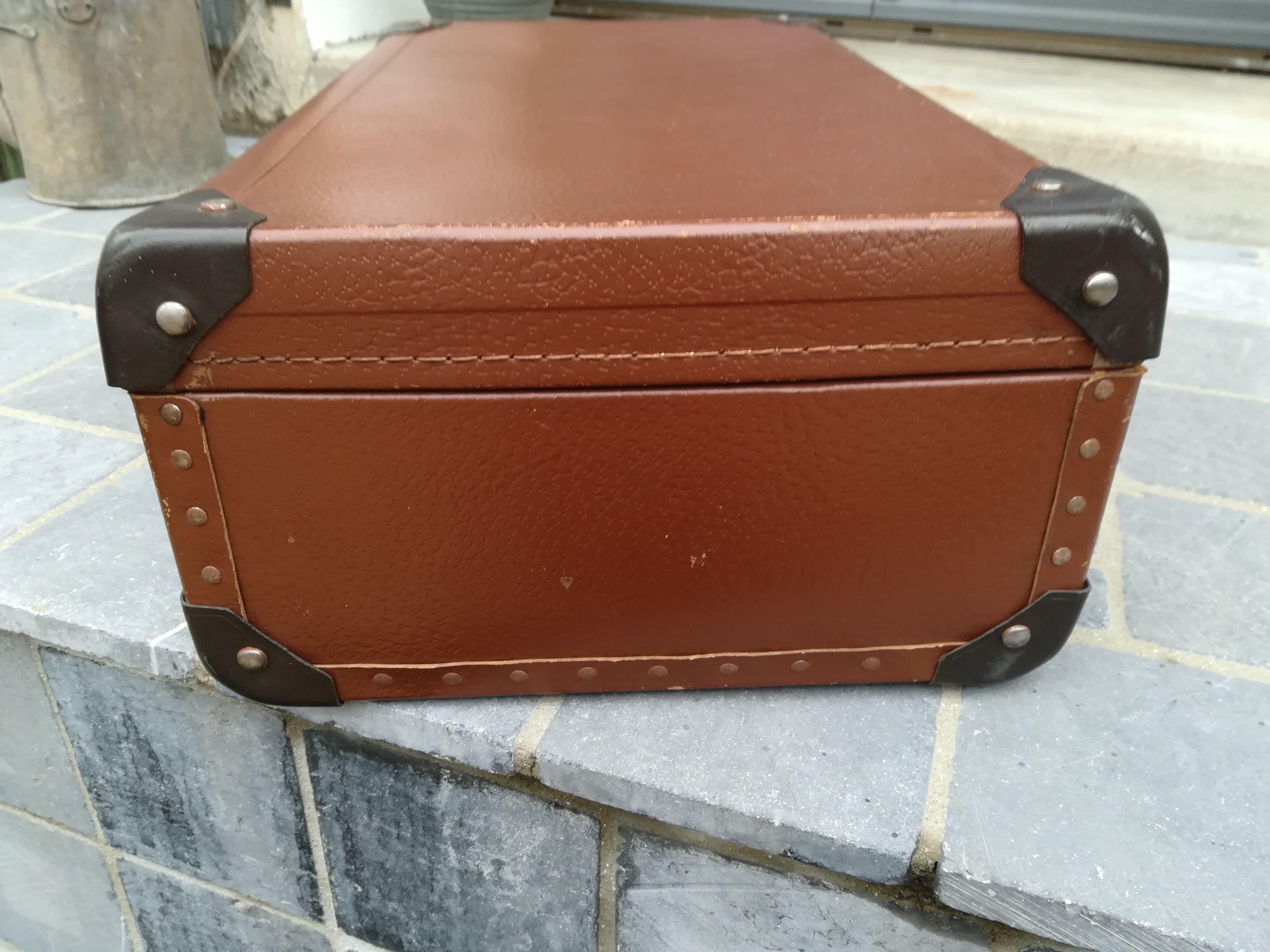 Old cardboard suitcase