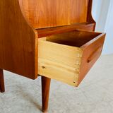 Vintage Danish mid-century teak bar cabinet 1960