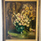 Oil on canvas painting C. Van Roose, still life