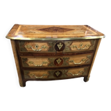 Louis XIV period chest of drawers in marquetry