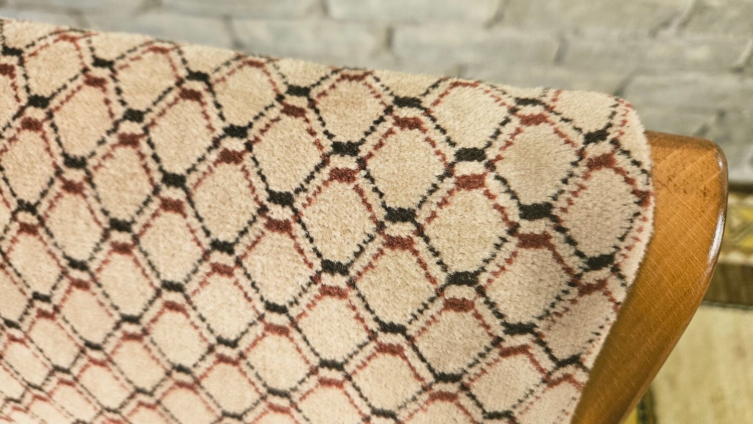 Scandinavian 2-seater bench 1970 vintage