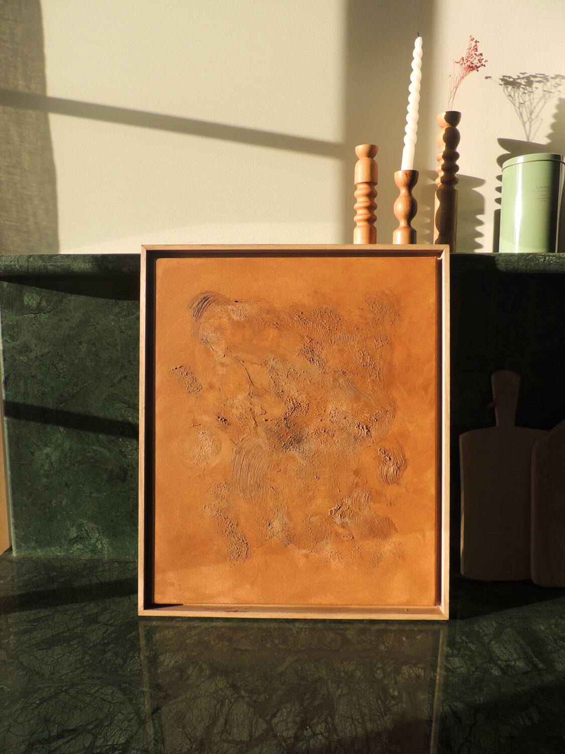 Ochre relief painting